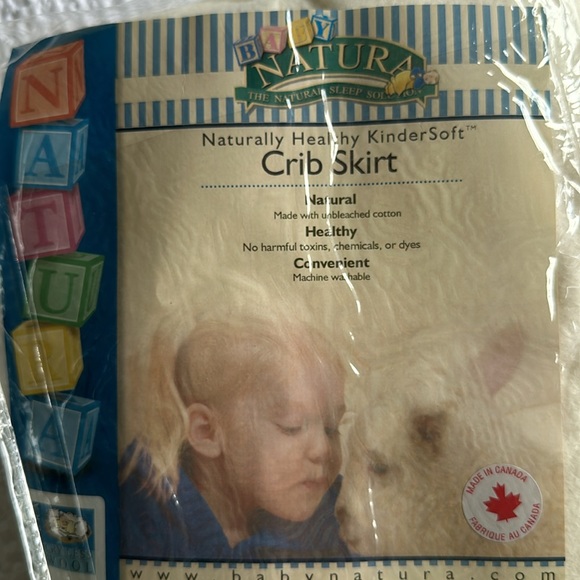 Organic Crib Skirt - Picture 2 of 2